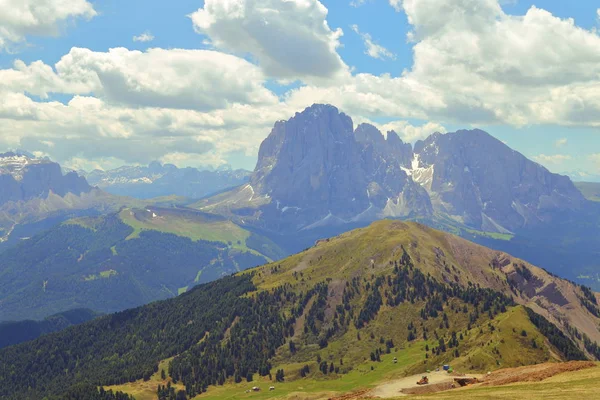 Montaña Seceda en los Dolomitas Italia — Foto de Stock
