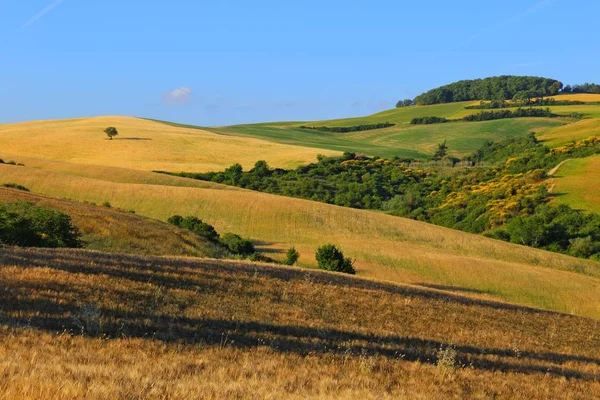 Kırsal manzara Pienza Toskana İtalya çevresinde,