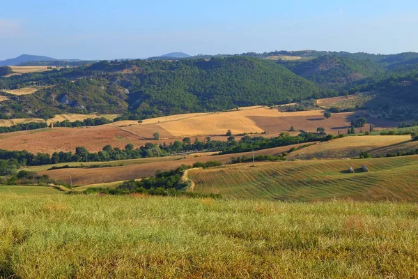 Paesaggio di campagna intorno a Pienza Toscana , — Foto Stock