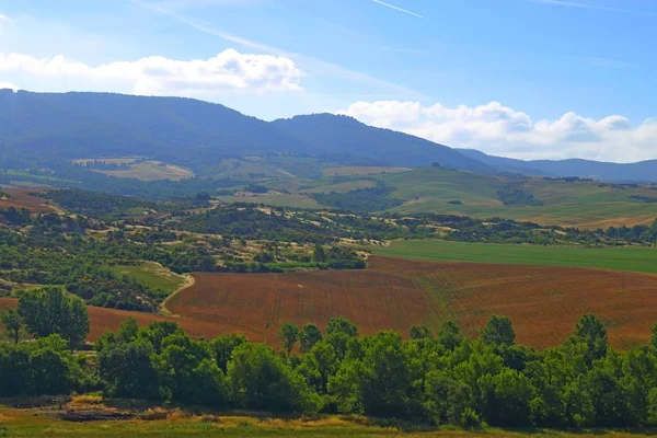 Paesaggio di campagna intorno a Pienza Toscana , — Foto Stock