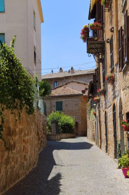 Orvieto, Umbria, İtalya sokak manzarası