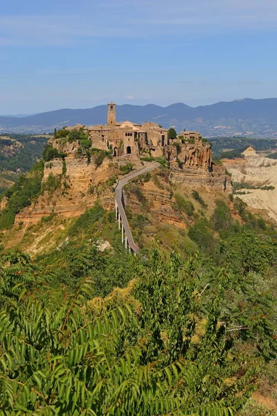 Civita di Bagnoregio cidade na província de Viterbo Itália , — Fotografia de Stock