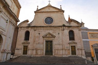 Roma, İtalya 'da Santa Maria del Popolo Bazilikası 