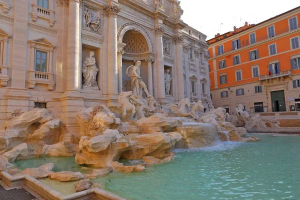 Berömda Fontana di Trevi i Rom Italien — Stockfoto