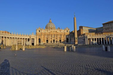 Saint Peter Meydanı ve Saint Peter Bazilikası, Vatikan, Roma, İtalya
