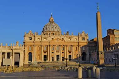 Saint Peter Meydanı ve Saint Peter Bazilikası, Vatikan, Roma, İtalya