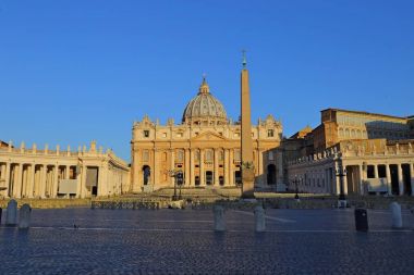 Saint Peter Meydanı ve Saint Peter Bazilikası, Vatikan, Roma, İtalya
