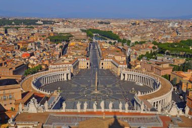 Saint Peter's Meydanı, Vatikan Roma İtalya'nın görünümü