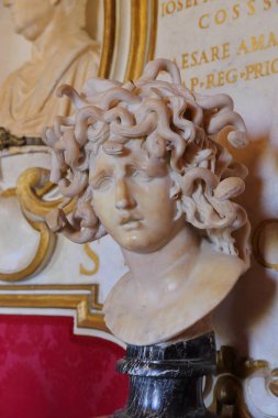  Capitoline Müzesi 'ndeki antika sanat eserleri. Capitoline Hill - Roma, İtalya