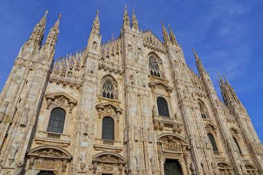 Ünlü Milan Katedrali (Duomo di Milano), Milano, İtalya.