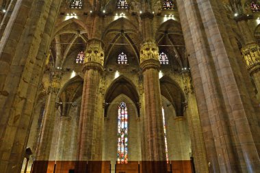 Milan, İtalya Milano Katedrali'ne (Duomo di Milano) iç.