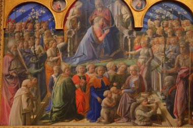 Uffizi Galerisi 'nde (Galleria degli Uffizi) sergilenen tablolar, Floransa, İtalya
