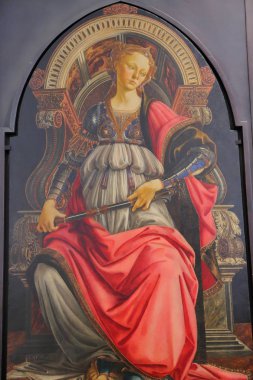 Uffizi Galerisi 'nde (Galleria degli Uffizi) sergilenen tablolar, Floransa, İtalya