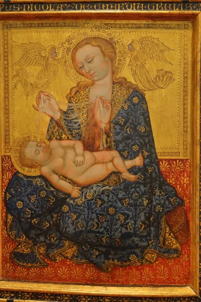 이탈리아 피렌체 우피치 미술관 (Galleria degli Uffizi) 에 전시되어 있는 그림들 — 스톡 사진