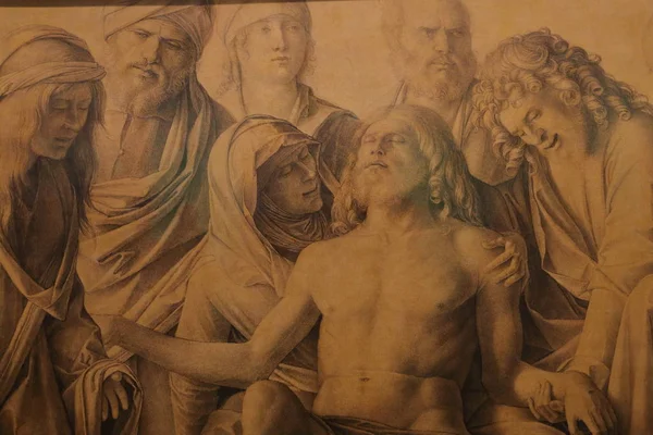 Målningar som visas på Uffizi Gallery (Galleria degli Uffizi), Florens, Italien — Stockfoto