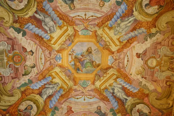 Fresque au plafond de la galerie Uffizi à Florence, Italie — Photo