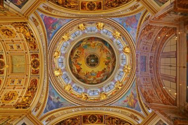  İç Saint Isaac's Katedrali, Saint Petersburg, Rusya Federasyonu