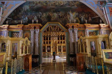 İç in Kilisesi, St Sergius (yemekhane Kilisesi). Trinity Lavra