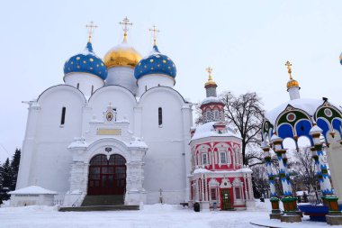 Kutsal Trinity-St Sergius Lavra Sergiev Posad Moskova Bölgesi Rusya.