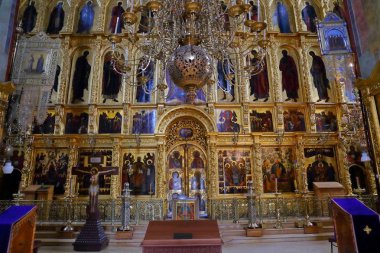 İç Dormition - varsayım Katedrali. St Sergius Trinity Lavra