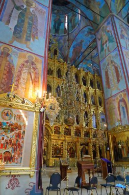 İç Dormition - varsayım Katedrali. St Sergius Trinity Lavra