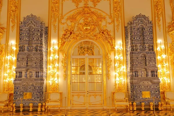 Saint Petersburg Russia Febrero 2018 Interior Catherine Palace Palacio Rococo —  Fotos de Stock