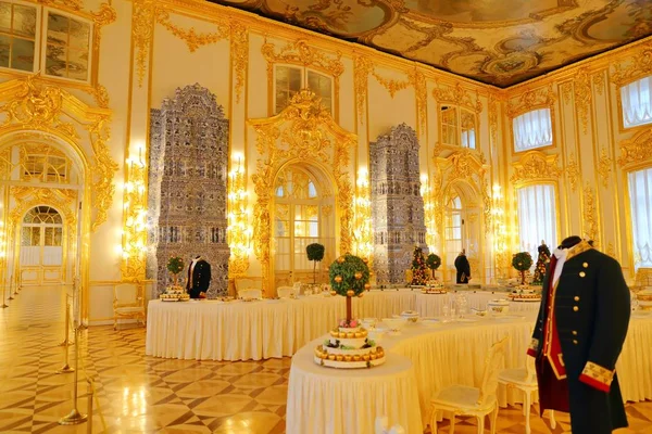 Saint Petersburg Russia Febrero 2018 Interior Catherine Palace Palacio Rococo —  Fotos de Stock