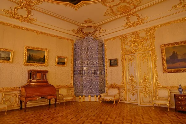 Saint Petersburg Rússia Fevereiro 2018 Interior Catherine Palace Palácio Rococó — Fotografia de Stock