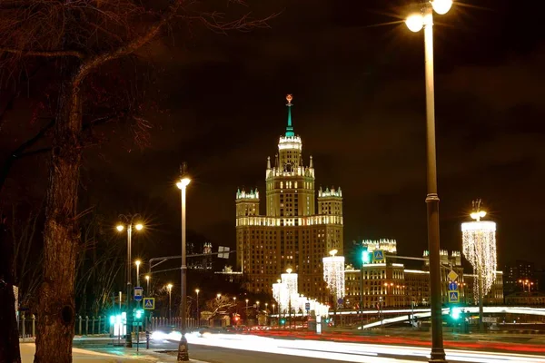 Kotelnitjeskaja Vallen Byggnad Moskvas — Stockfoto