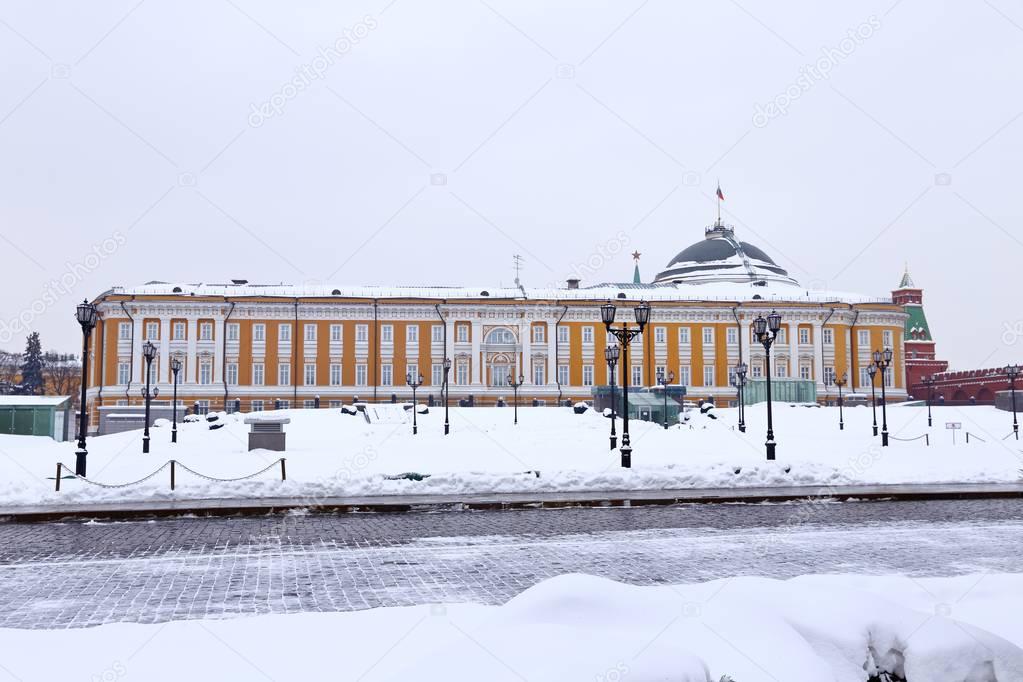 Der Senat Gebäude Des Moskauer Kreml Russland Unesco Weltkulturerbe