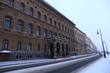 Ev ve Binalar görünümünü Sarayı setin yolda, Saint Petersburg Rusya