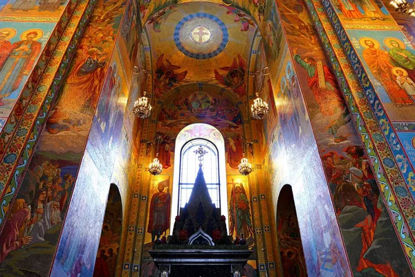 Інтер Церкви Спаса Пролитої Крові Санкт Петербург Росія — стокове фото