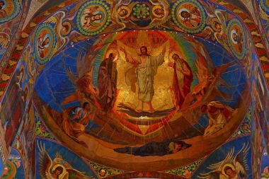 Savior dökülen kan, St Petersburg Rusya üzerinde kilisenin iç