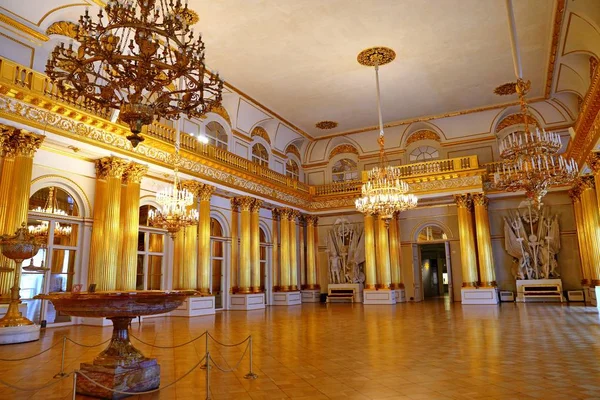 Salón Armorial Interior Del Hermitage Palacio Invierno — Foto de Stock