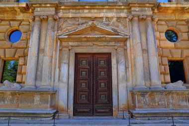  Alhambra Granada 'nın güzel Moorish tarzı tasarımı - Endülüs, İspanya, Avrupa