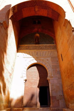  Alhambra Granada 'nın güzel Moorish tarzı tasarımı - Endülüs, İspanya, Avrupa