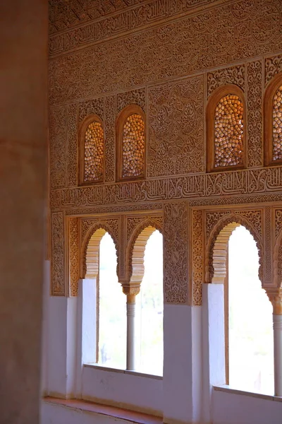 Чудовий Мавританський Стиль Альгамбри Гранади Андалусії Іспанія Європа — стокове фото