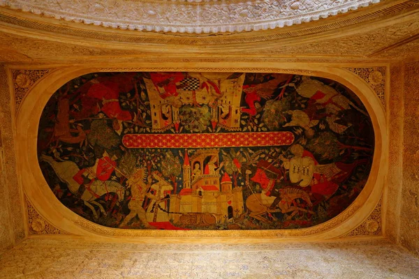 アルハンブラ グラナダの美しいムーア様式のデザイン アンダルシア スペイン ヨーロッパ — ストック写真