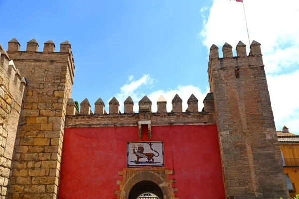 Der Echte Alcazar Von Seville Spanien Einer Der Ältesten Gebrauchten — Stockfoto