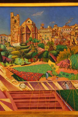 Joan Miro onuruna İspanya 'nın Barcelona kentindeki Montjuic tepesinde bulunan bir modern sanat müzesi olan Fundacio Joan Miro' daki sanat koleksiyonları.