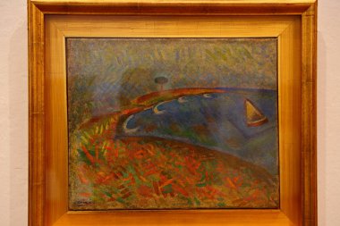 Joan Miro onuruna İspanya 'nın Barcelona kentindeki Montjuic tepesinde bulunan bir modern sanat müzesi olan Fundacio Joan Miro' daki sanat koleksiyonları.