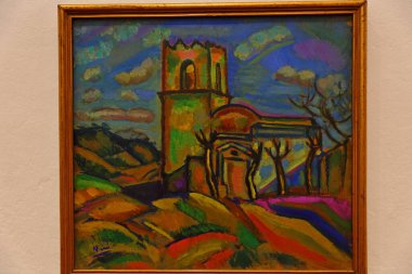 Joan Miro onuruna İspanya 'nın Barcelona kentindeki Montjuic tepesinde bulunan bir modern sanat müzesi olan Fundacio Joan Miro' daki sanat koleksiyonları.