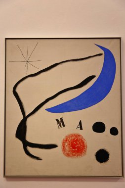 Joan Miro onuruna İspanya 'nın Barcelona kentindeki Montjuic tepesinde bulunan bir modern sanat müzesi olan Fundacio Joan Miro' daki sanat koleksiyonları.