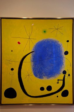Joan Miro onuruna İspanya 'nın Barcelona kentindeki Montjuic tepesinde bulunan bir modern sanat müzesi olan Fundacio Joan Miro' daki sanat koleksiyonları.