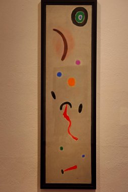 Joan Miro onuruna İspanya 'nın Barcelona kentindeki Montjuic tepesinde bulunan bir modern sanat müzesi olan Fundacio Joan Miro' daki sanat koleksiyonları.