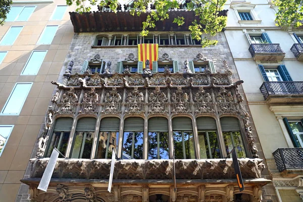 Casos Palau Del Bar Quadras Street View Example Buildings Barcelona — Foto de Stock