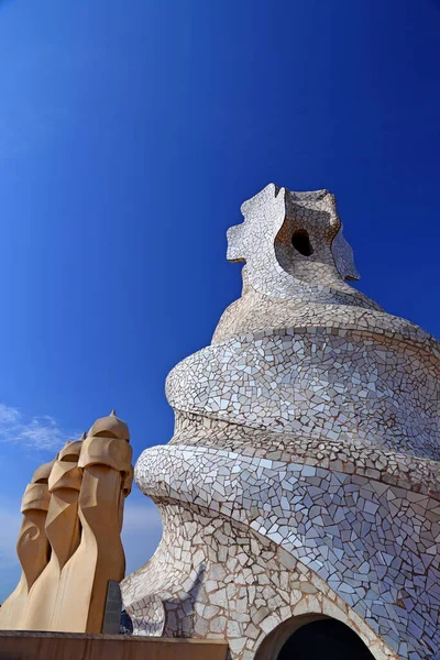 Casa Mila Även Känd Som Pedrera Hus Designat Antoni Gaudi — Stockfoto