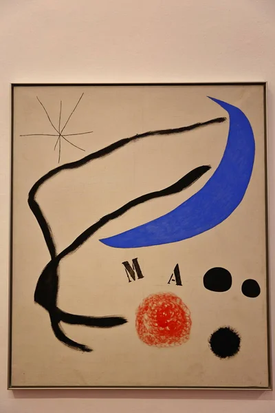 Konstsamlingar Fundacio Joan Miro Ett Museum För Modern Konst Hedrar — Stockfoto