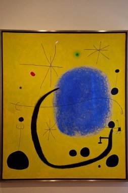 Joan Miro onuruna İspanya 'nın Barcelona kentindeki Montjuic tepesinde bulunan bir modern sanat müzesi olan Fundacio Joan Miro' daki sanat koleksiyonları.