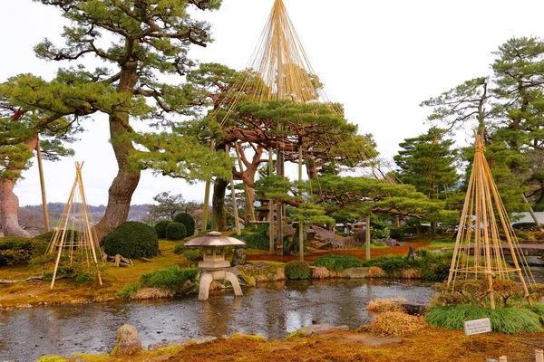 Kenroku Ubicado Kanazawa Ishikawa Japón Uno Los Tres Grandes Jardines — Foto de Stock